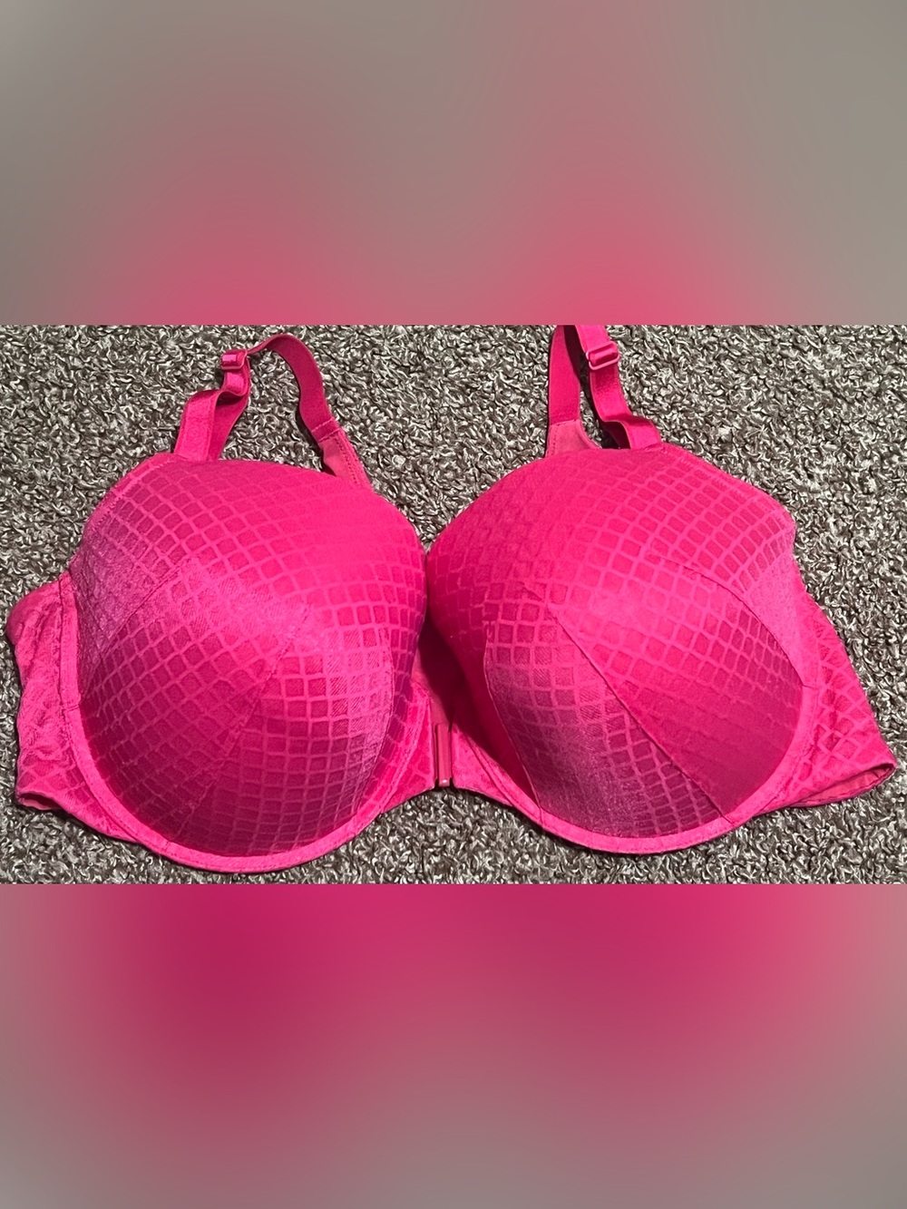 Torrid Hot Pink Front Closure Bra